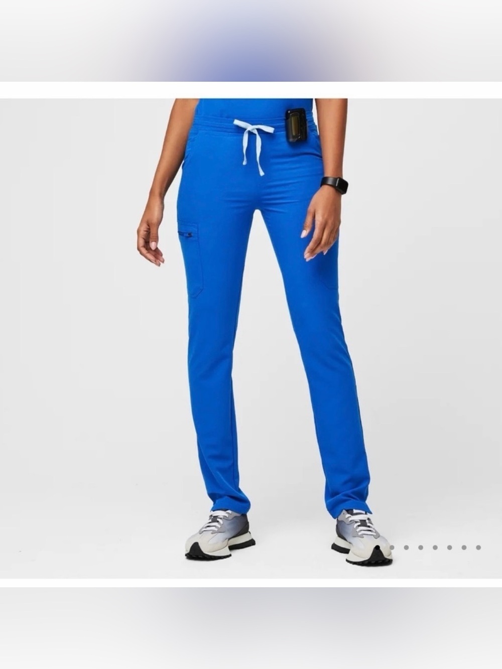 Figs Turquoise Blue Slim Leg Yola Scrub Pants Size S/P PO 1652